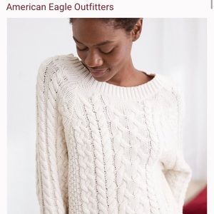 American Eagle Cable Knit Sweater